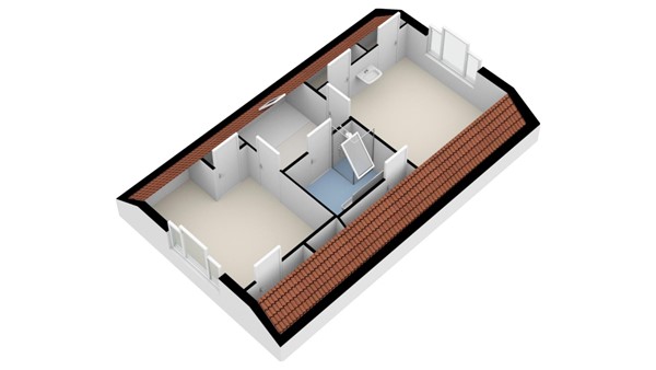 Plattegrond - Julianalaan 4, 2628 BH Delft - 2e Verdieping-3D.jpeg